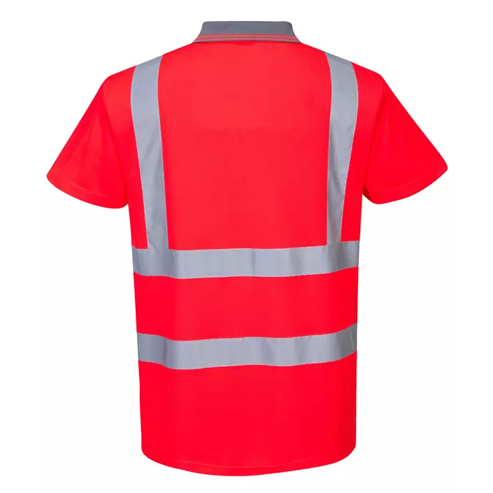 Portwest polo shirt, Hi-Vis Red, large image number 1