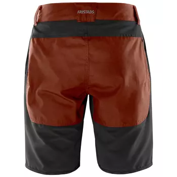 Fristads Outdoor Carbon semistretch dame shorts, Rustrød/sort