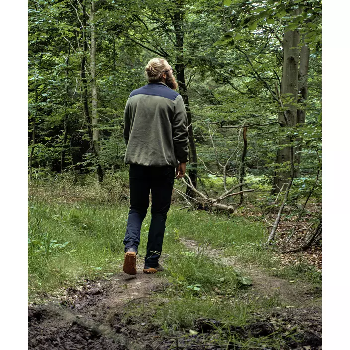 Westborn microfleece jakke, Dusty Olive, large image number 2