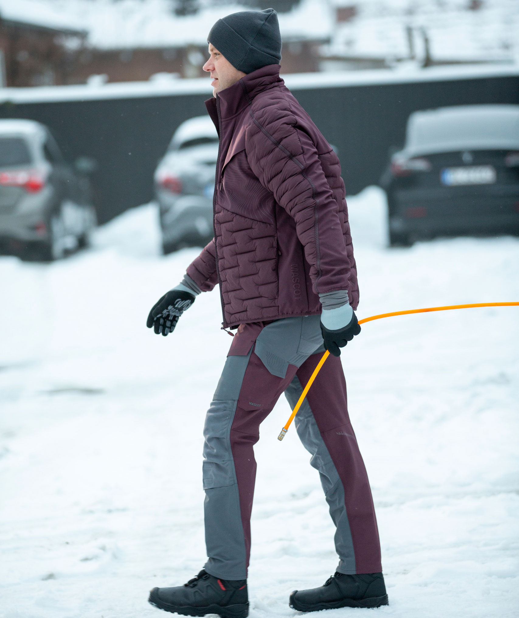 Mascot Customized vattert jakke, Bordeaux, large image number 5