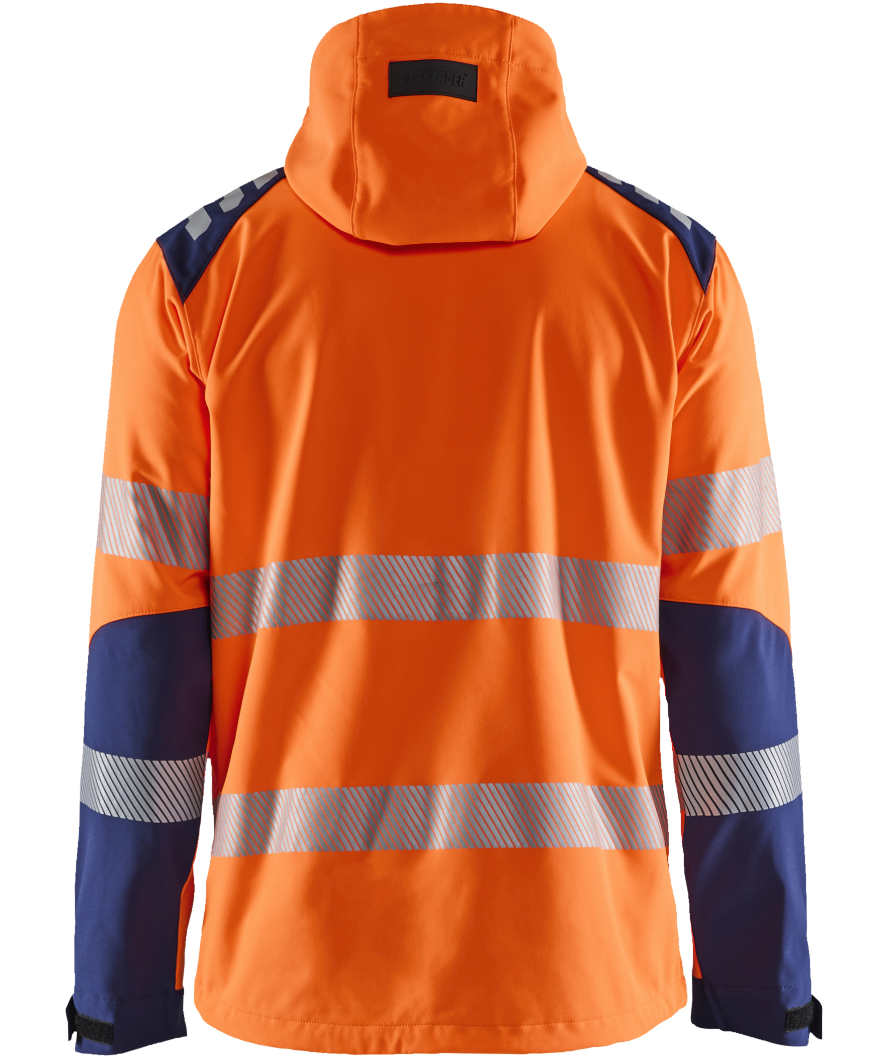 Bl&aring;kl&auml;der softshell jacket, Hi-vis Orange/Marine