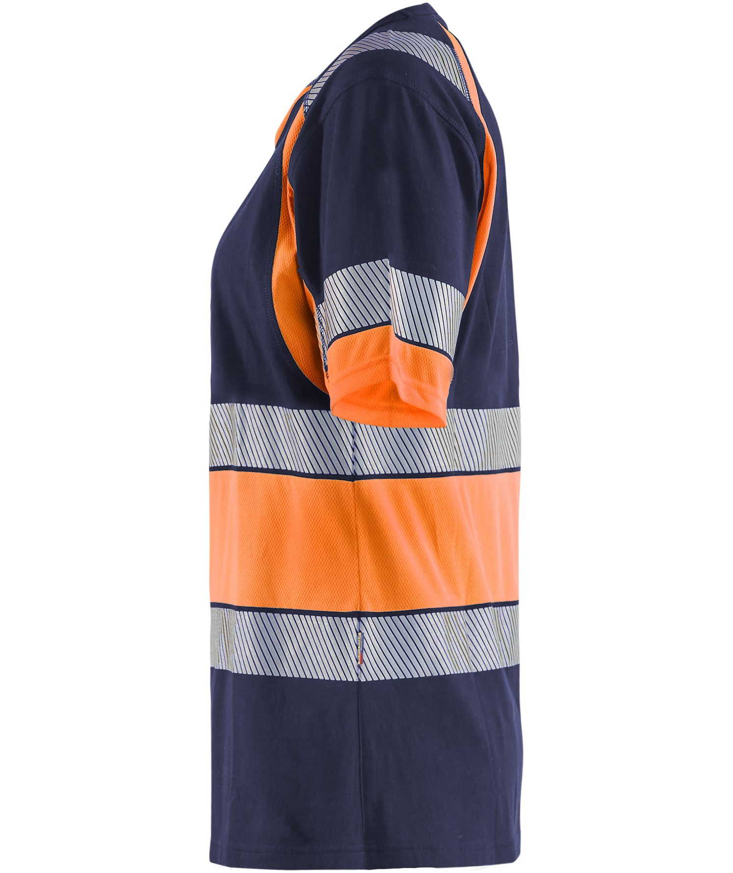 Bl&aring;kl&auml;der women's T-shirt, Marine/Hi-Vis Orange, large image number 4