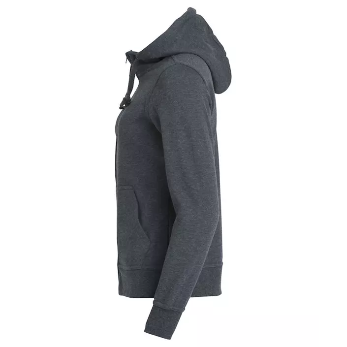Clique Basic Hoody Zip Damen hoodie, Anthrazit Melange, large image number 2