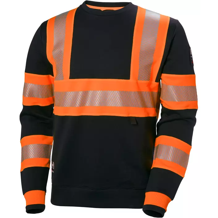Helly Hansen ICU långärmad tröja, Varsel Orange/Ebony, large image number 0