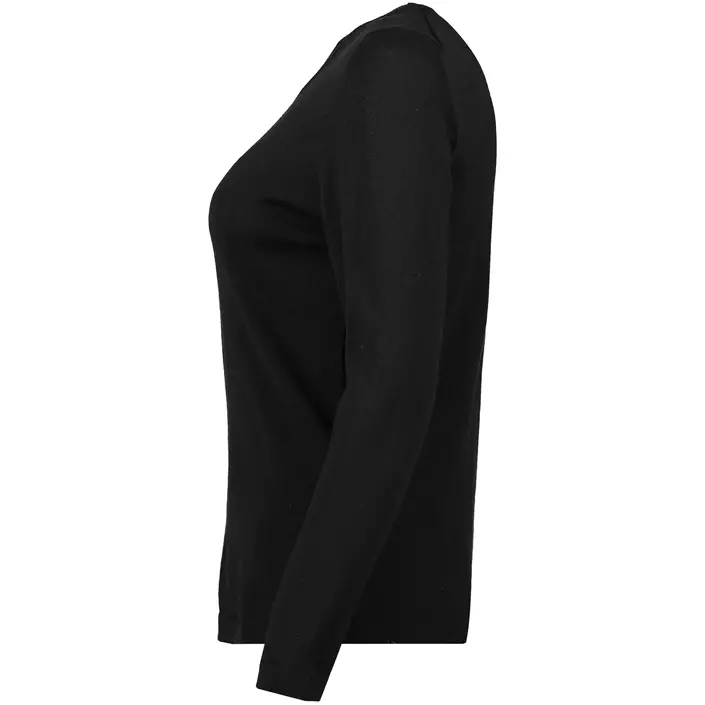 Seven Seas stickad tröja dam med merinoull, Black, large image number 3