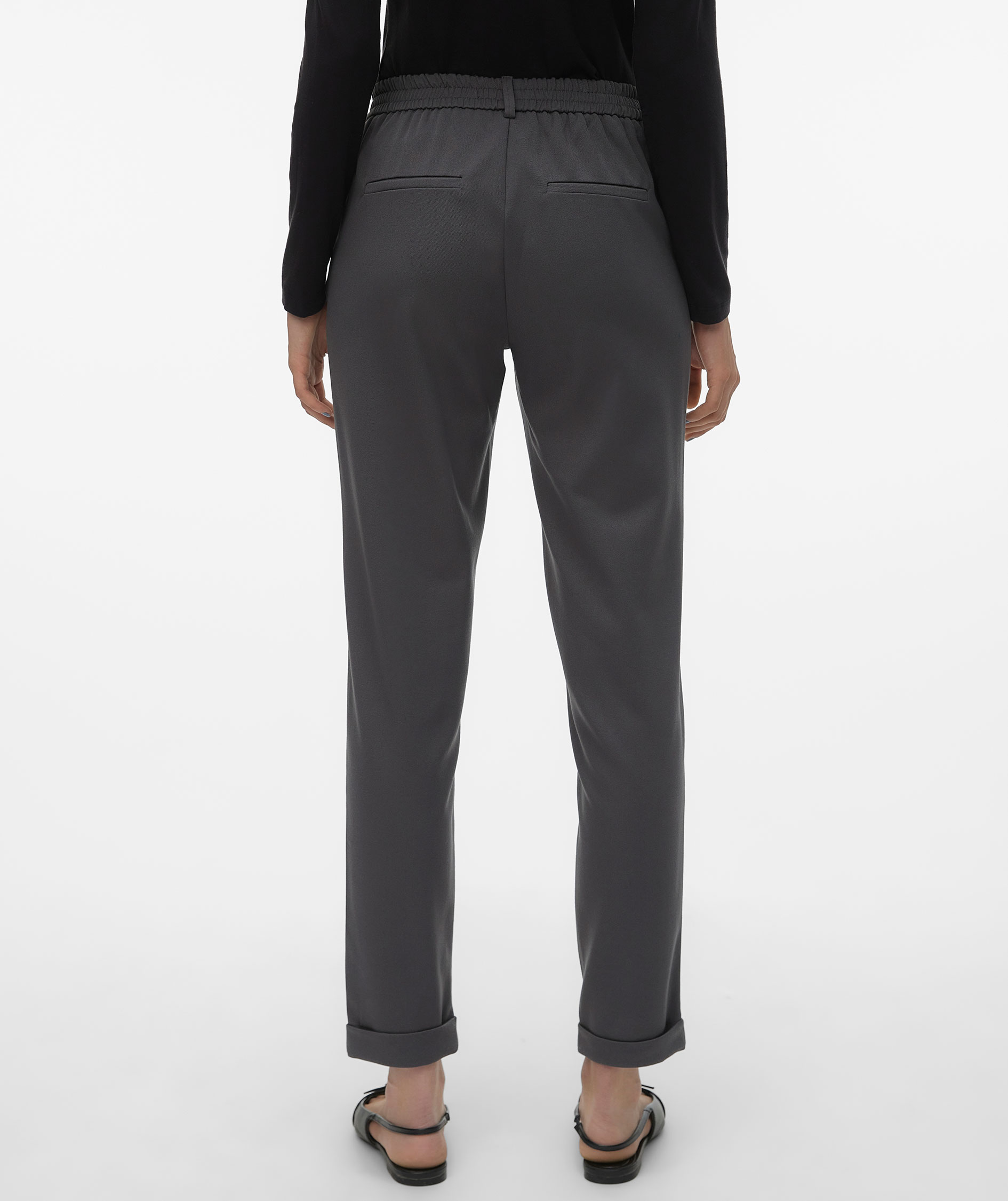 Vero Moda VMMAYA LOOSE SOLID women's trousers, Grey Pinstripe, large image number 2