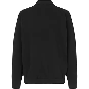 ID Game long-sleeved Polo Sweatshirt, Black