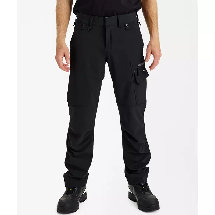 Engel Entire servicebyxa full stretch, Black/Anthracite Grey, large image number 1