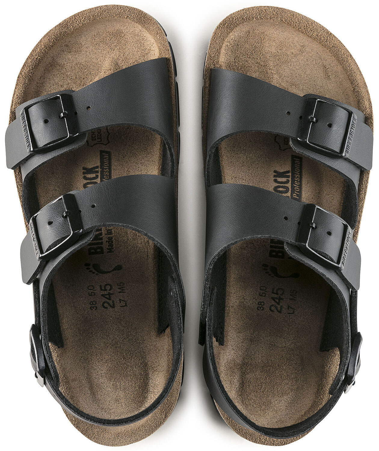 Birkenstock Kano Narrow Fit sandaler dam, Svart, Svart, large image number 2