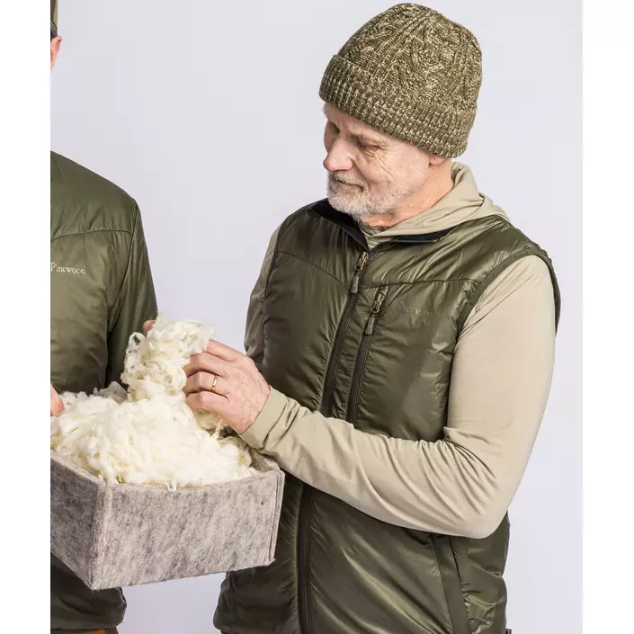Pinewood Wool Insulation vest, Moss green, large image number 6