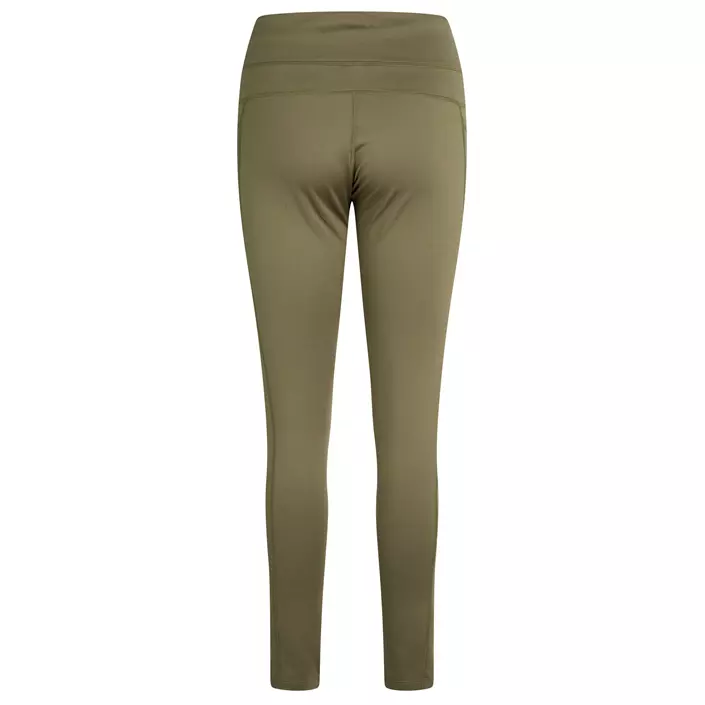 Zebdia women´s running tights, Army Green, large image number 1