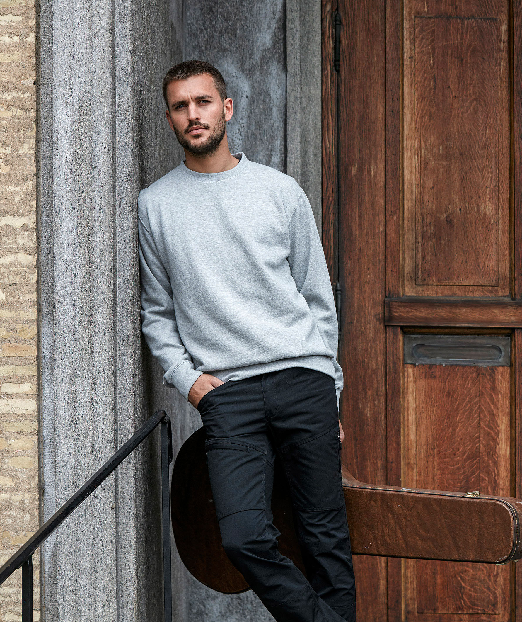 South West Basis sweatshirt, Grey melange, large image number 3