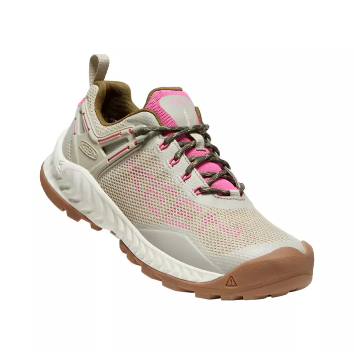 Keen Nxis Evo MID women's hiking shoes, Taupe/Ibis/Rose, large image number 0