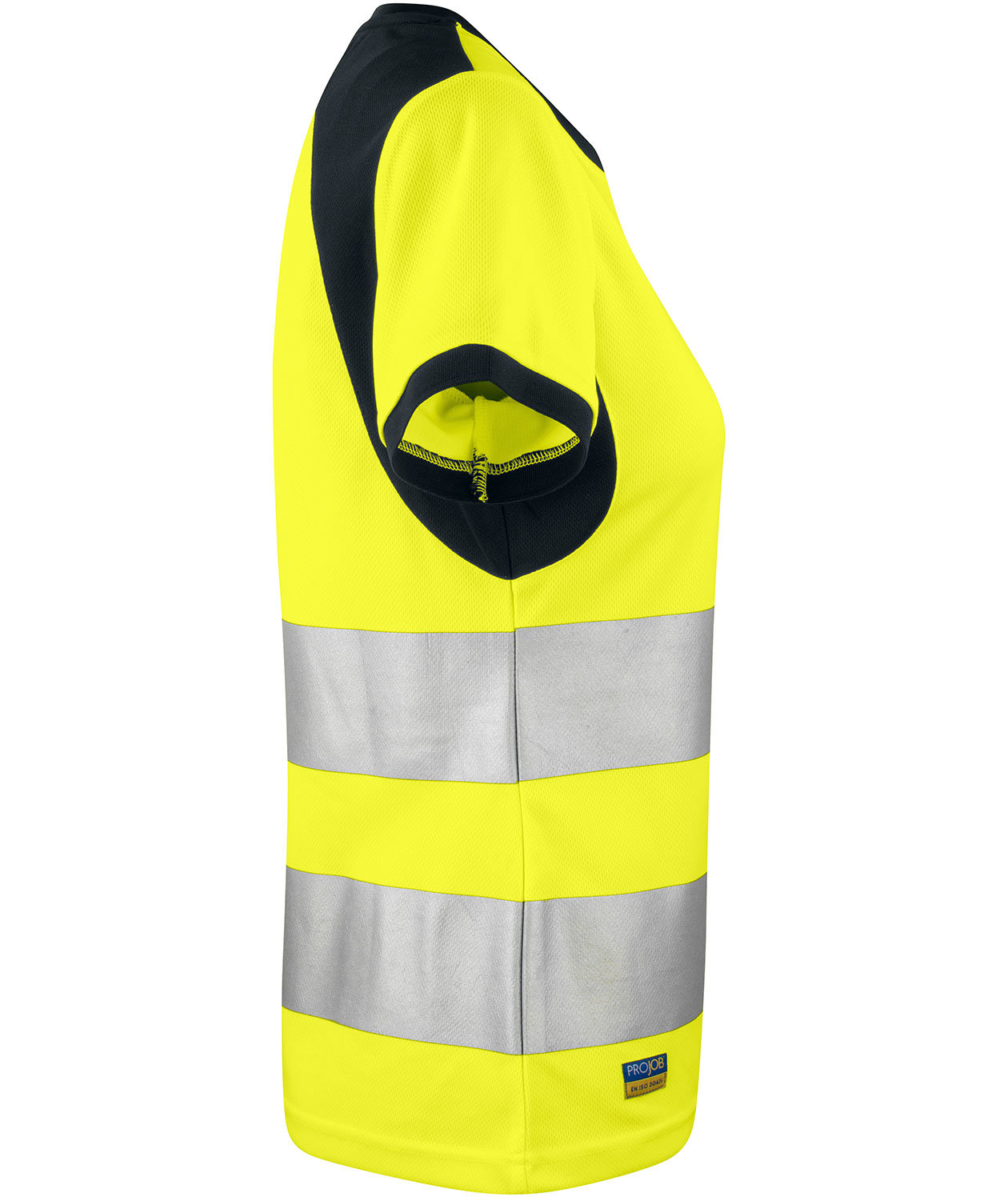 ProJob women's T-shirt 6012, Hi-vis Yellow/Black, large image number 3