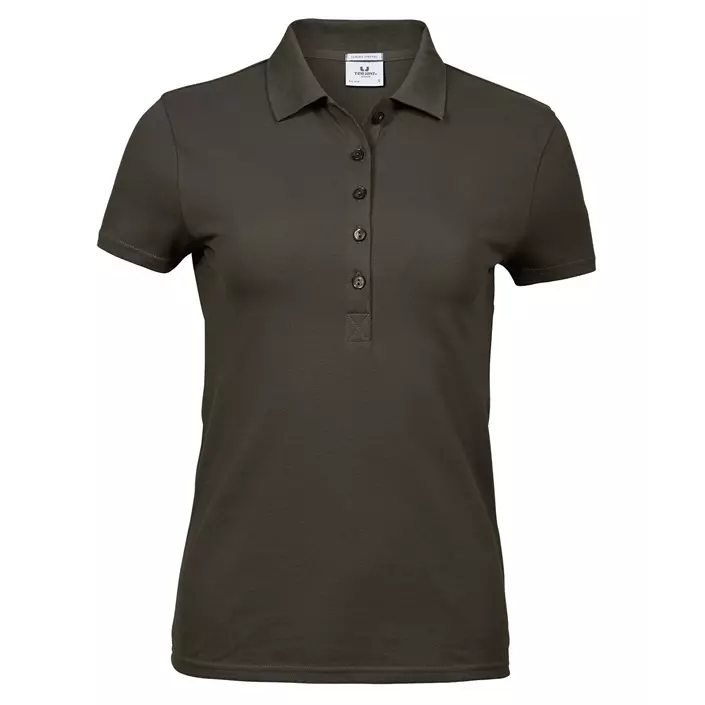 Tee Jays Luxury stretch women's polo T-shirt, Dark Olive, large image number 0