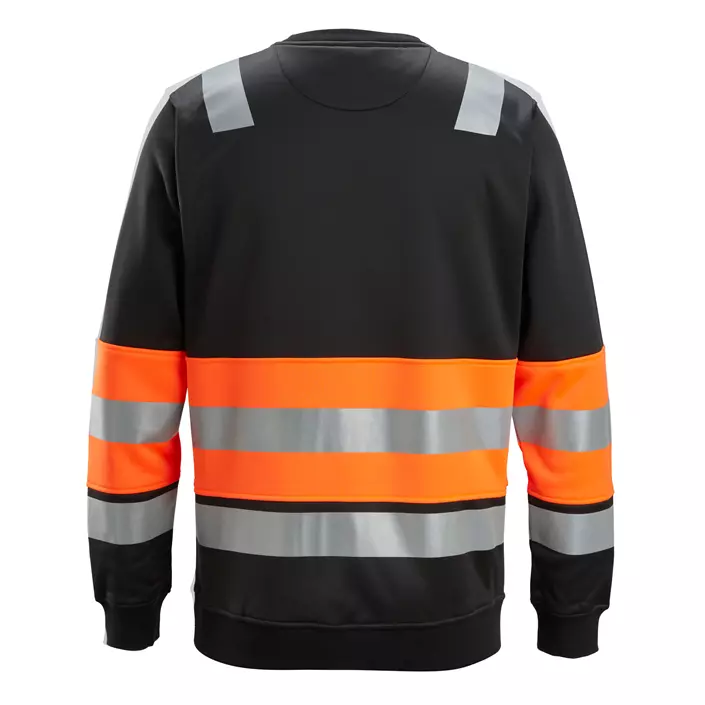 Snickers sweatshirt 8031, Black/Hi-vis Orange, large image number 1