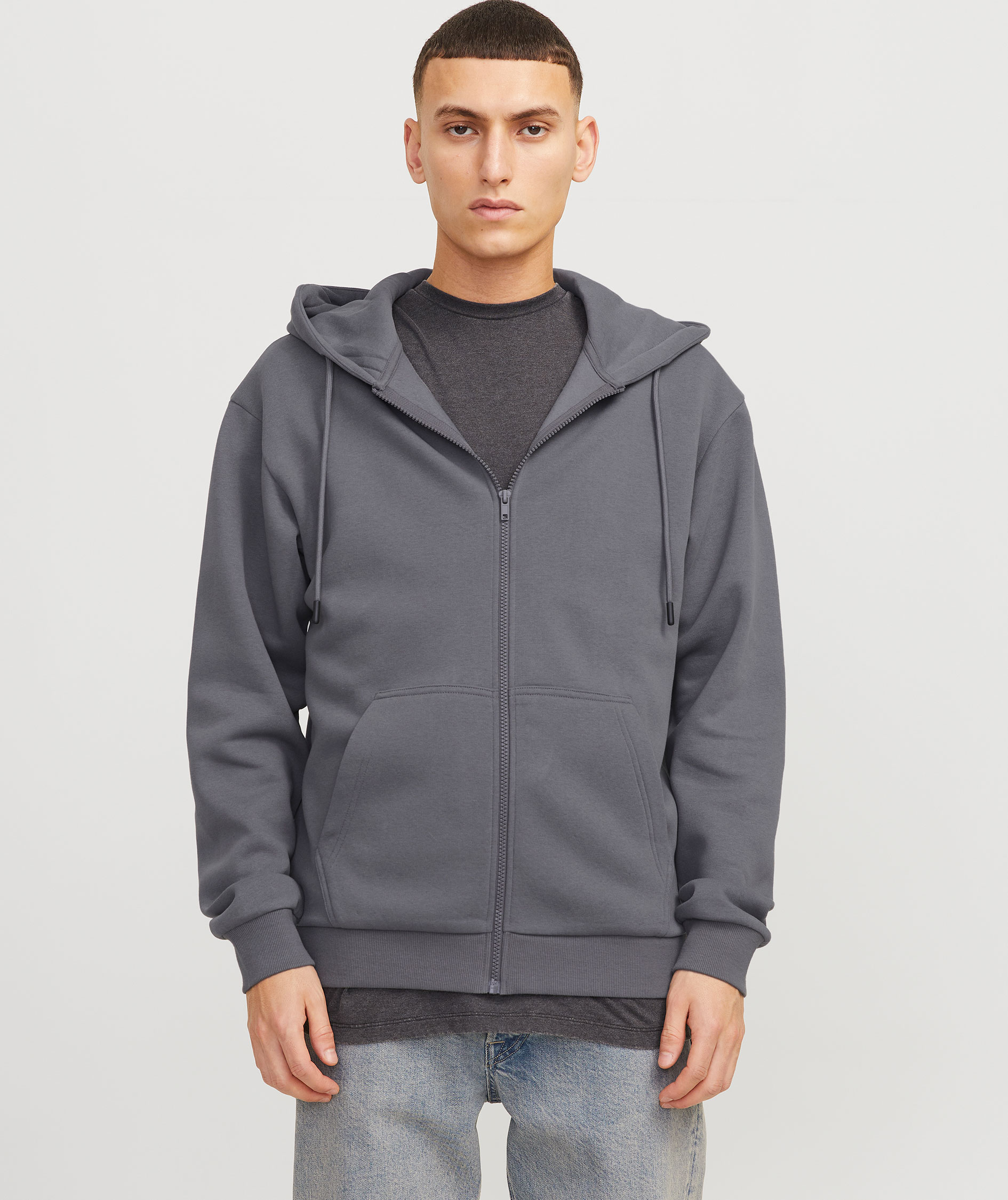 Jack & Jones JJEBRADLEY hoodie with zipper, Castlerock, large image number 3