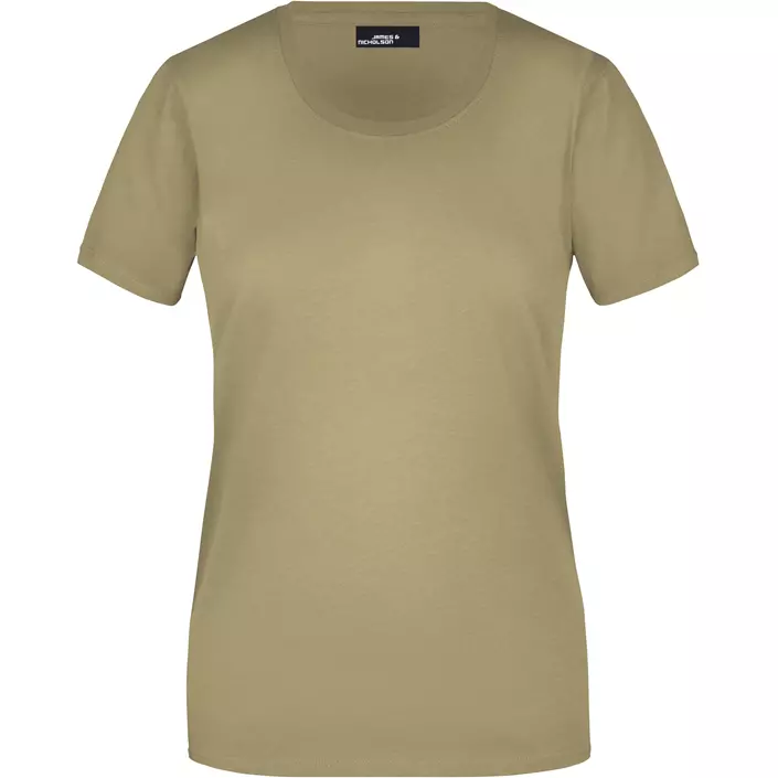 James & Nicholson Basic-T dame T-skjorte, Khaki, large image number 0