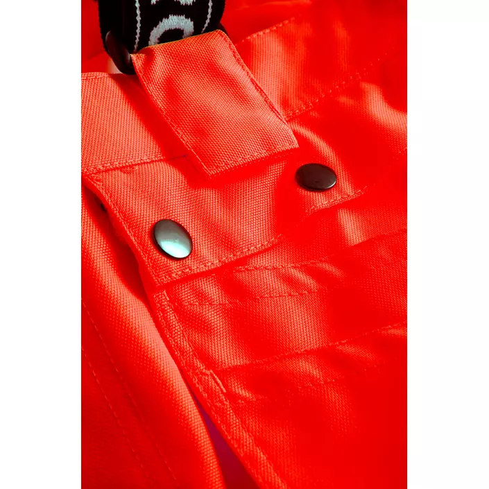 Lyngsoe Handwerker-Regenhose, Hi-Vis rot/schwarz, large image number 3