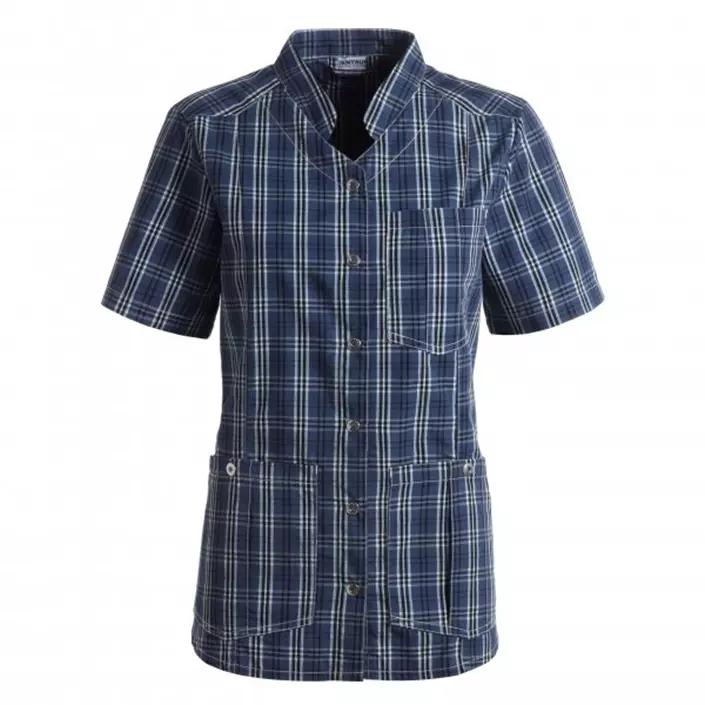 Kentaur short-sleeved women's shirt, Blue/Black/White Checkered, large image number 0