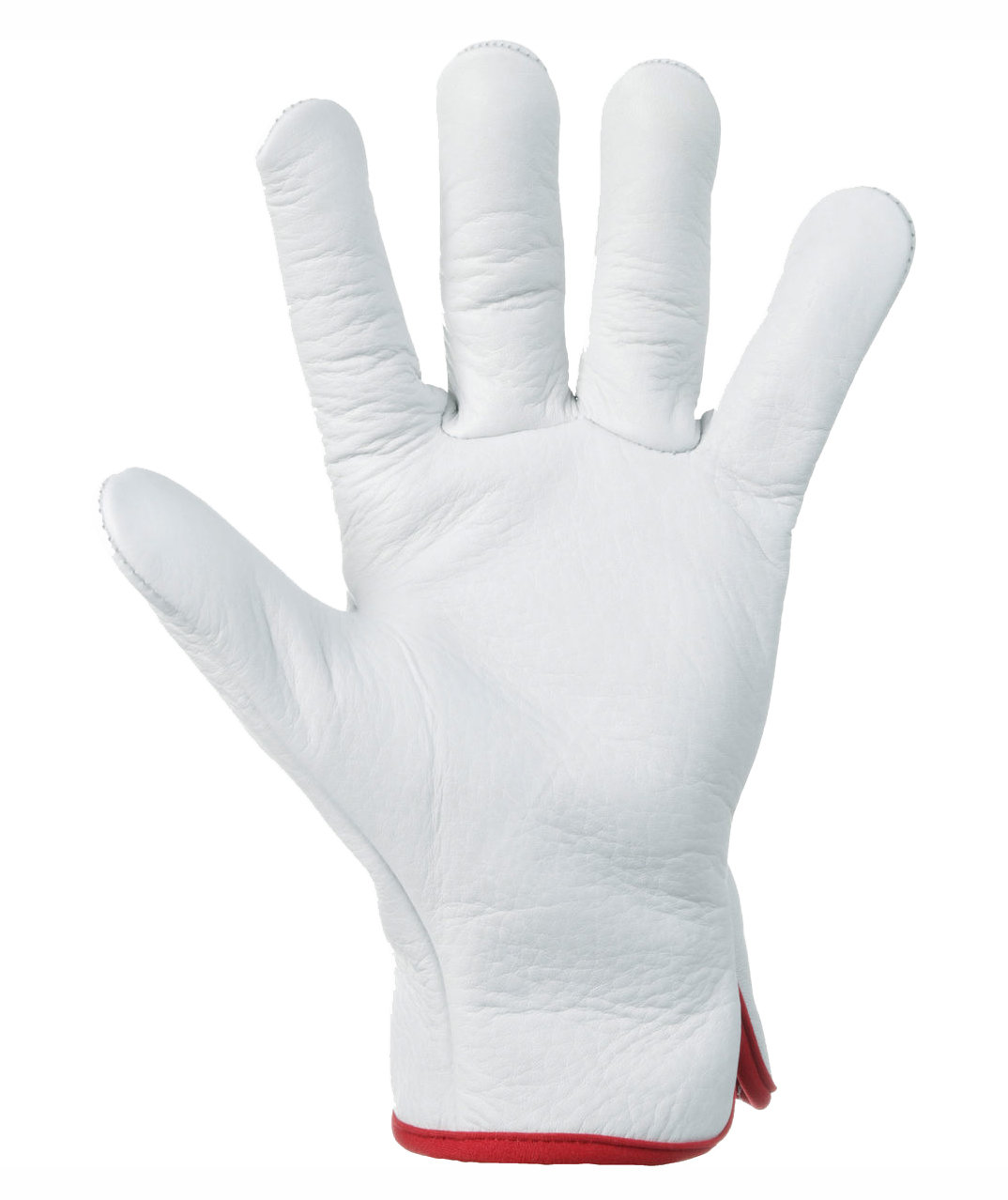 Kramp arbeidshansker i oksel&aelig;r, Hvit, large image number 2