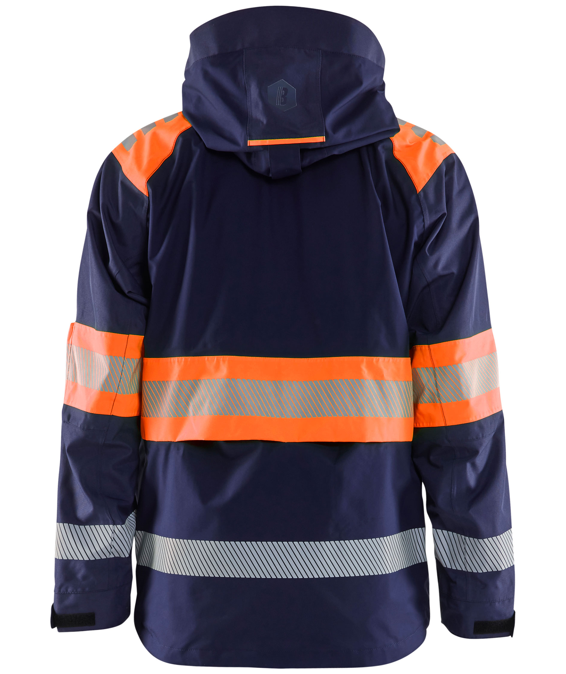 Bl&aring;kl&auml;der shell jacket, Marine/Hi-Vis Orange, large image number 1