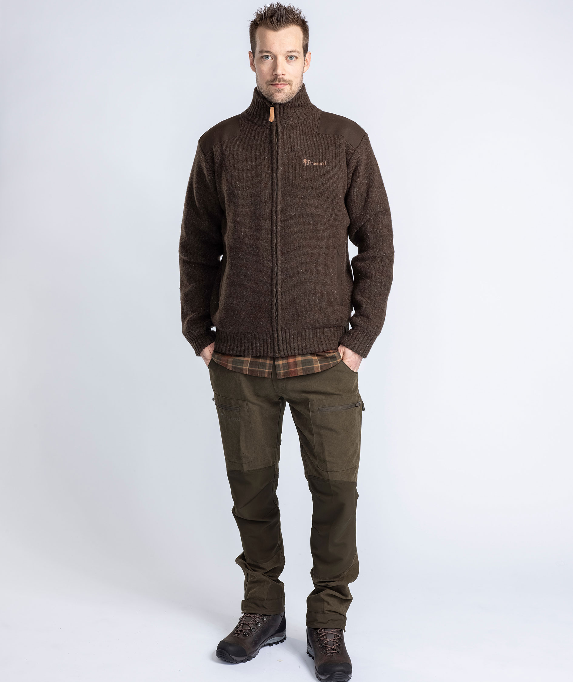 Pinewood Hurricane cardigan, Dark brown, large image number 7