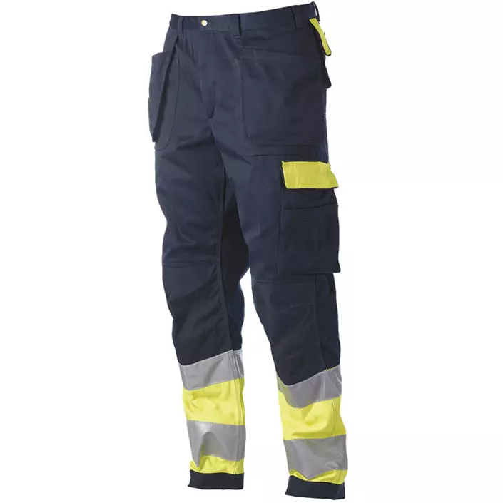 Toni Lee Lazer craftsman trousers, Marine/Hi-Vis yellow, large image number 0