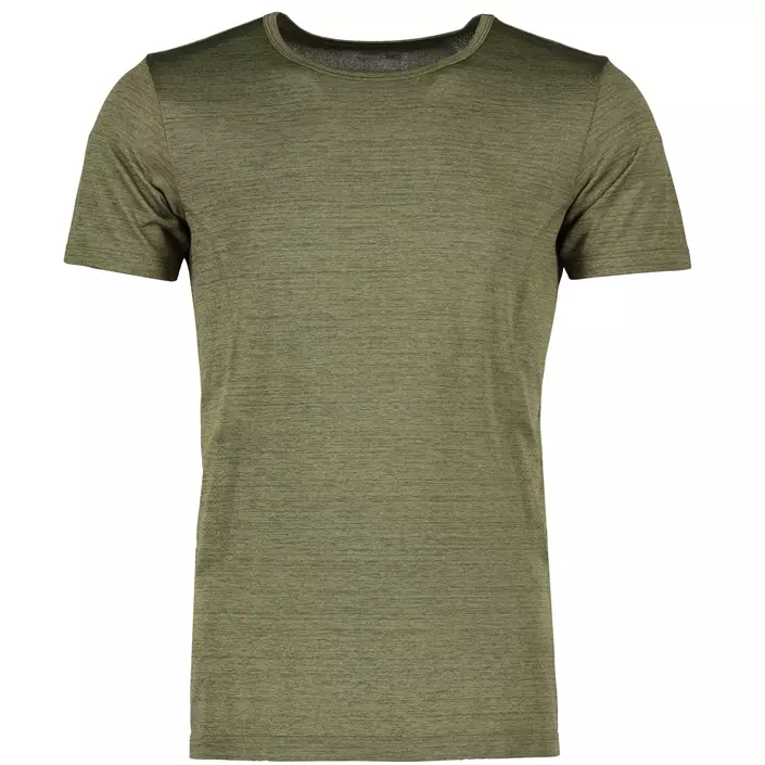 GEYSER seamless T-shirt, Oliven melange, large image number 0