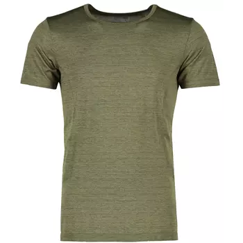 GEYSER seamless T-shirt, Oliven melange