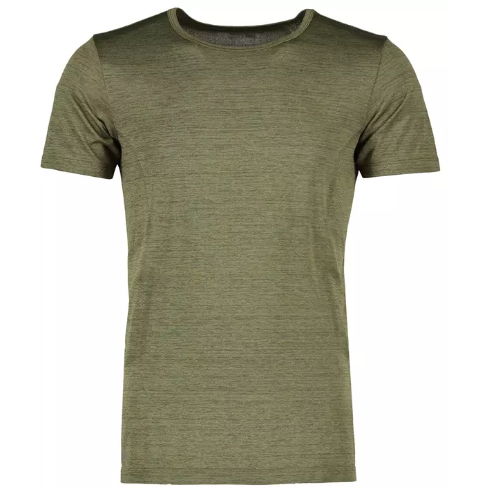 GEYSER nahtlos T-Shirt, Olive melange, large image number 0