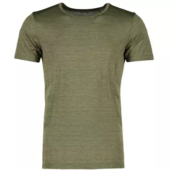GEYSER sømløs T-skjorte, Oliven melange