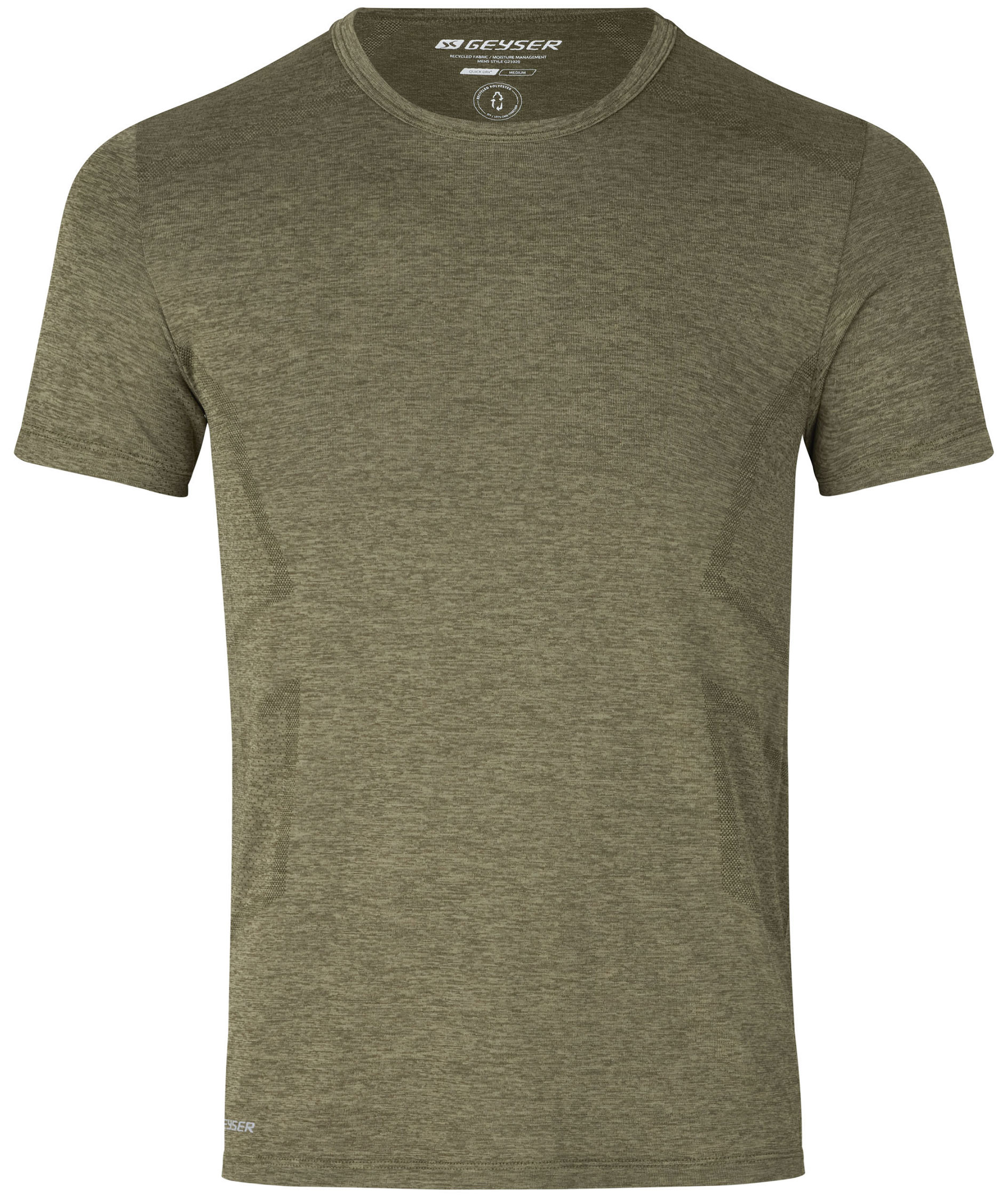GEYSER seamless T-shirt, Oliven melange, large image number 0