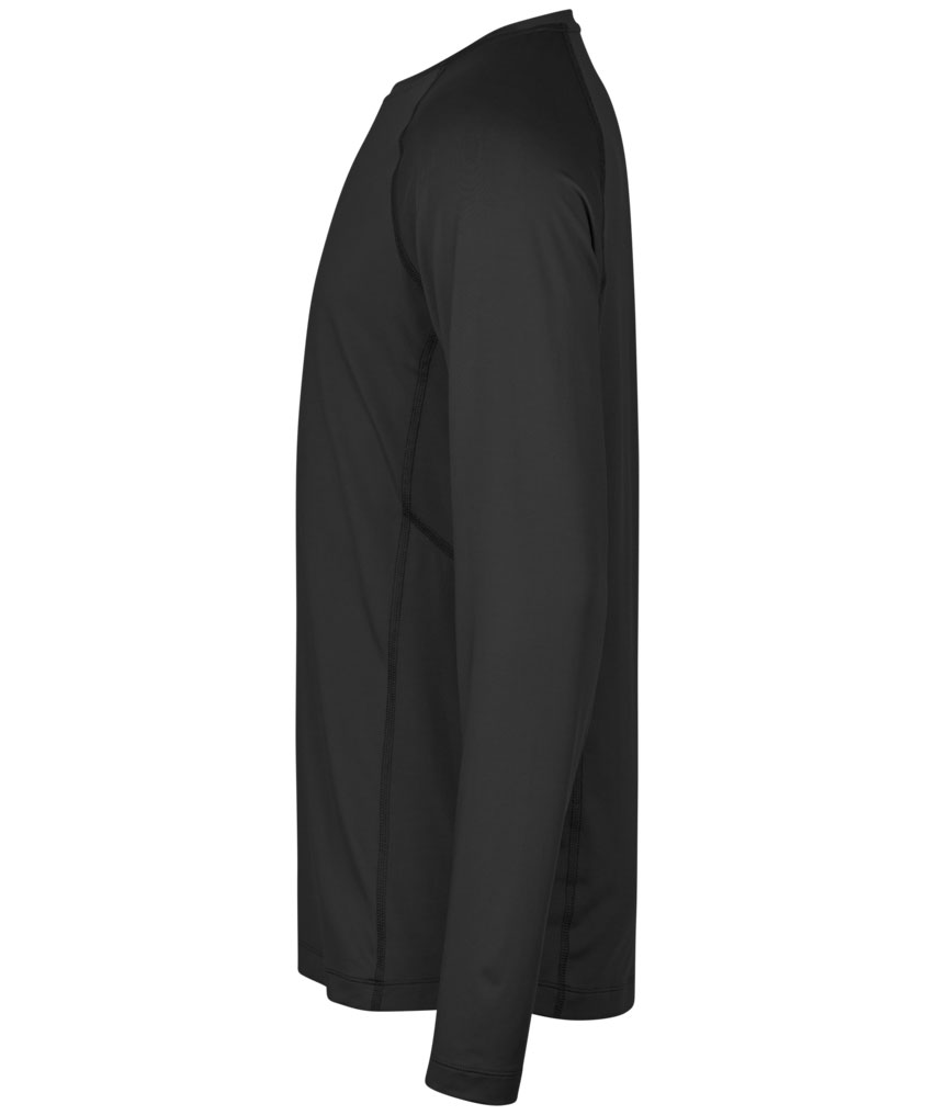 Tee Jays l&aring;ng&auml;rmad Cooldry T-shirt, Svart, large image number 3