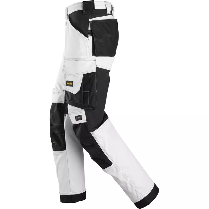 Snickers AllroundWork Arbeitshose 6351, White/black, White/black, large image number 3