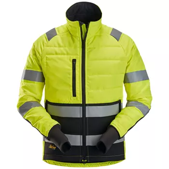 Snickers quilted jacket, Hi-vis Yellow/Black