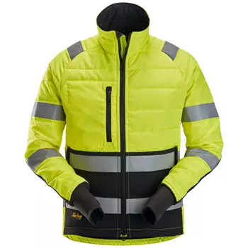 Snickers quilted jacket 8134, Hi-vis Yellow/Black