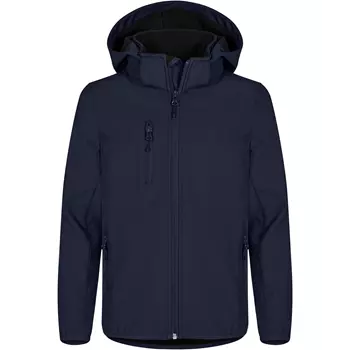 Clique Classic softshell jacket for kids, Dark navy