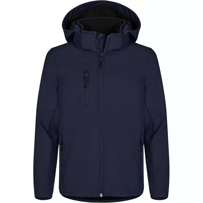 Clique Classic softshell jacket for kids, Dark navy, large image number 0