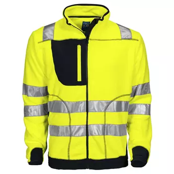 ProJob fleece jacket 6303, Hi-vis Yellow/Black