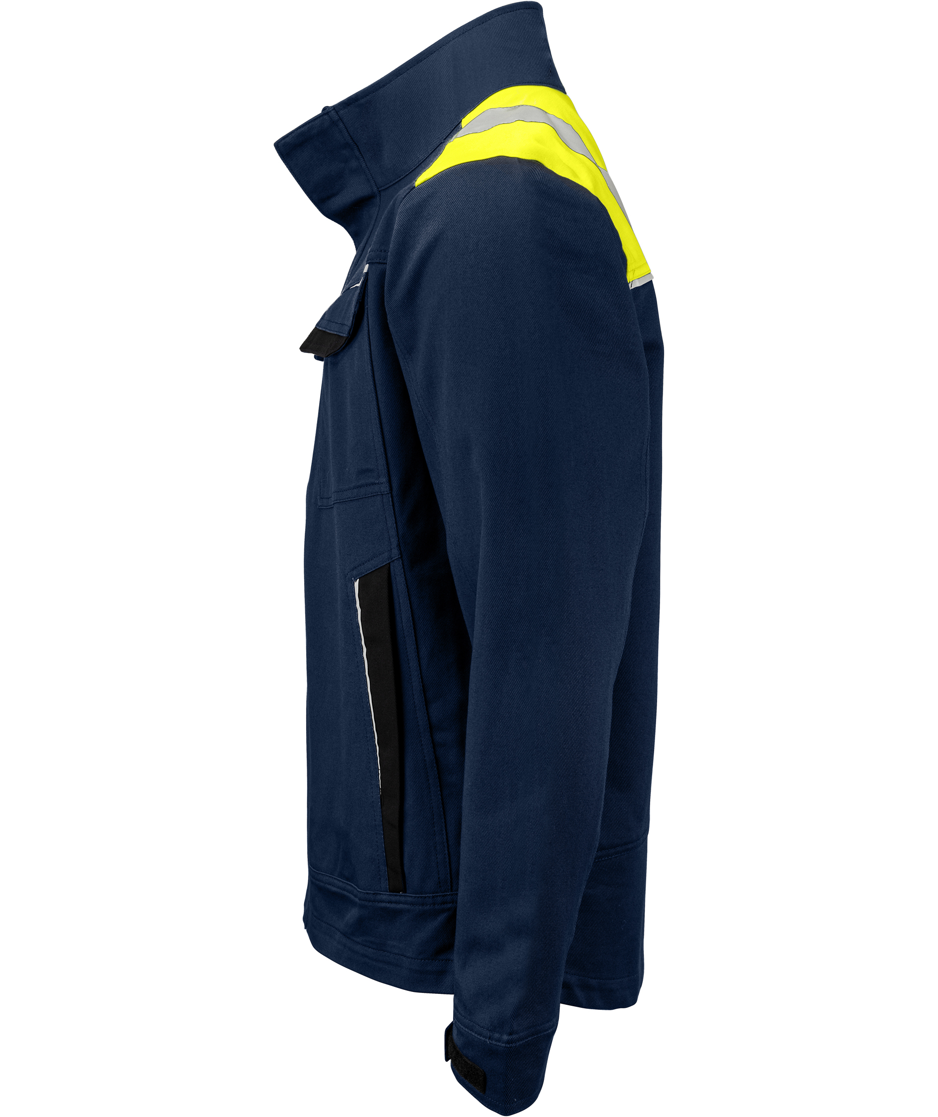 ProJob work jacket 5437 cotton, Navy/Yellow, large image number 3
