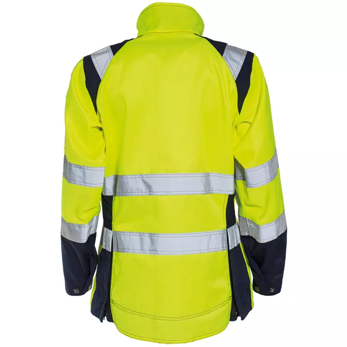 Tranemo Vision HV women's work jacket, Hi-vis yellow/Marine blue, large image number 1