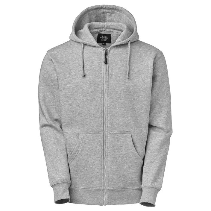 South West Parry hoodie with full zipper, Grey Melange, large image number 0