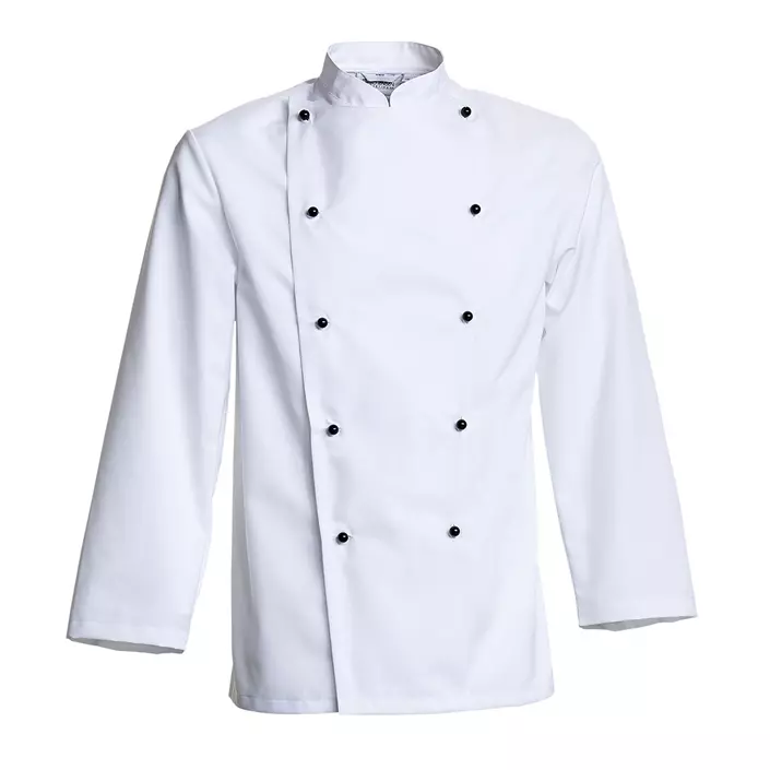 Nybo Workwear Delight  kokkejakke uden knapper, Hvid, large image number 0