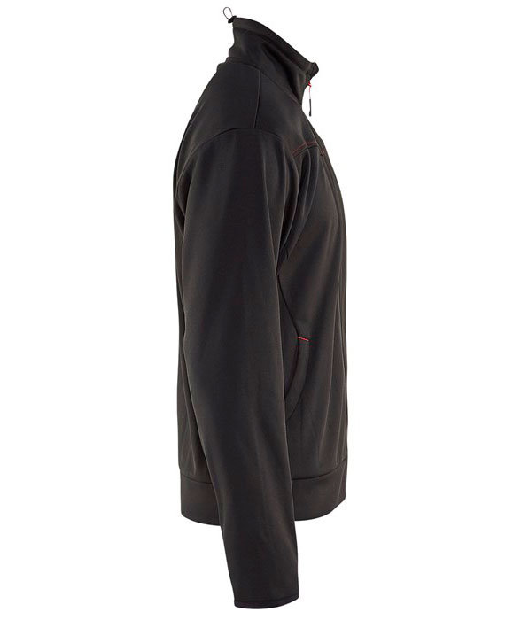 Bl&aring;kl&auml;der Unite sweat cardigan, Black/Red, large image number 3