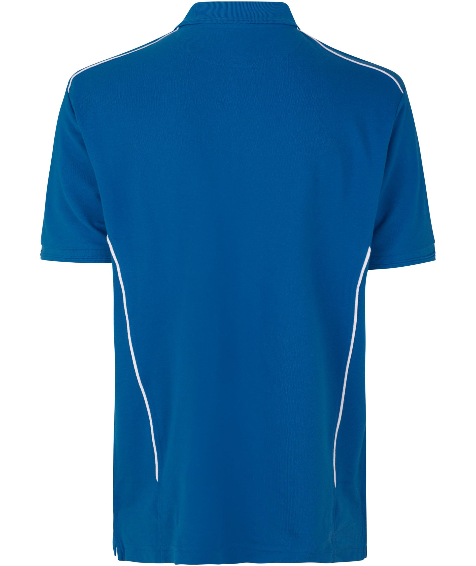 ID PRO Wear pipings polo shirt, Azure Blue