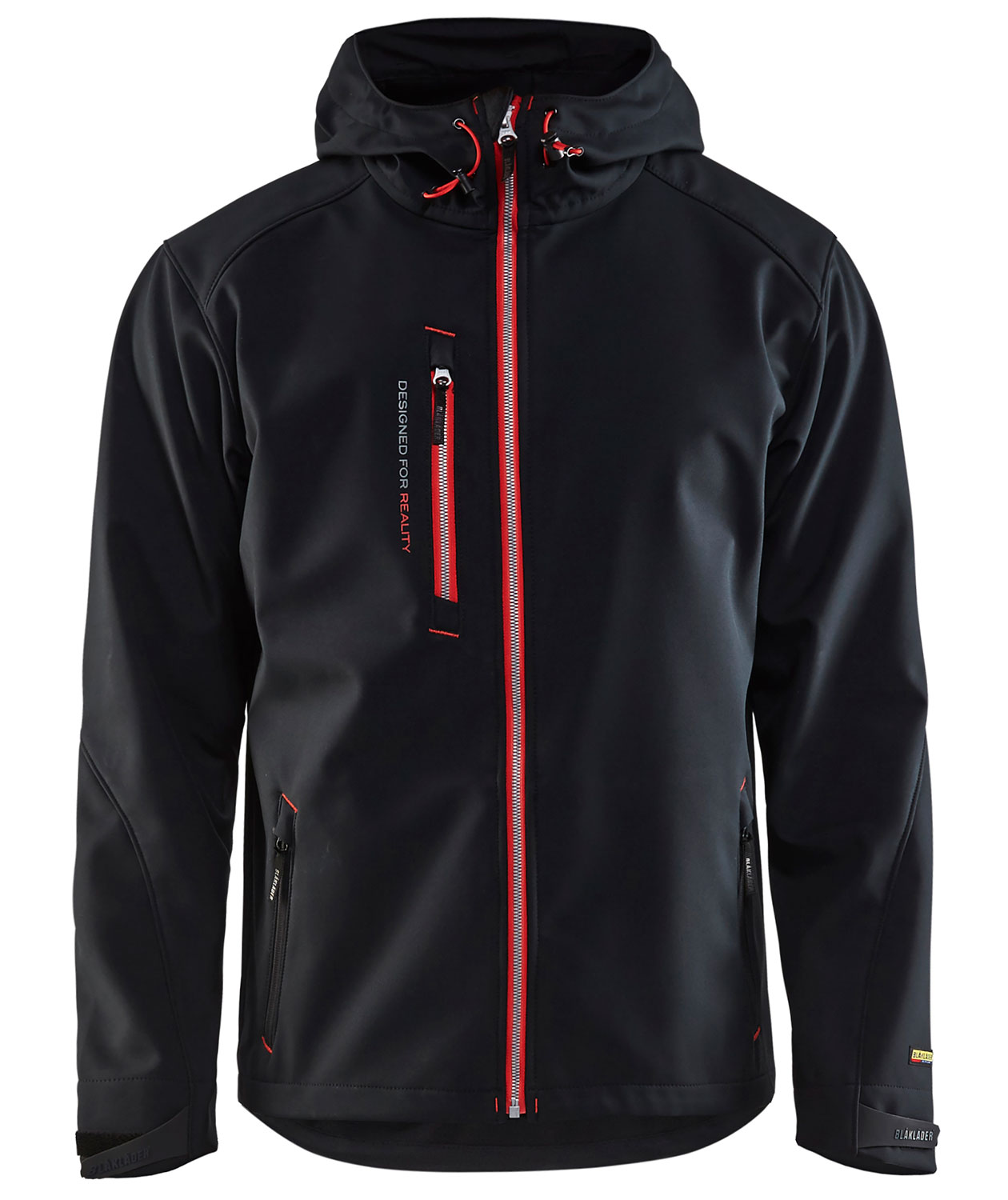 Bl&aring;kl&auml;der softshelljacka, Svart/R&ouml;d, Svart/R&ouml;d, swatch