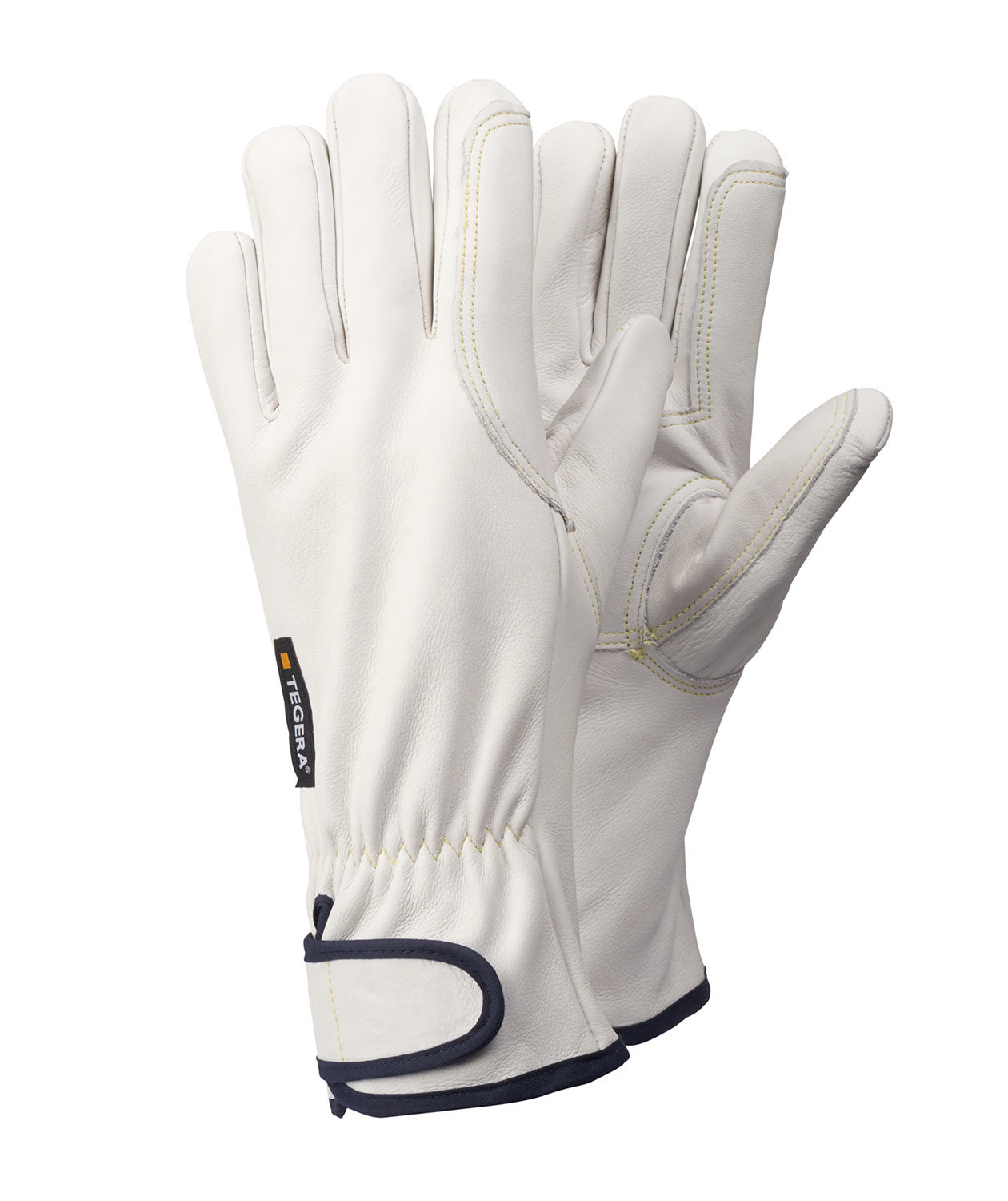 Tegera 88800 leather heat resistant gloves, White, large image number 0