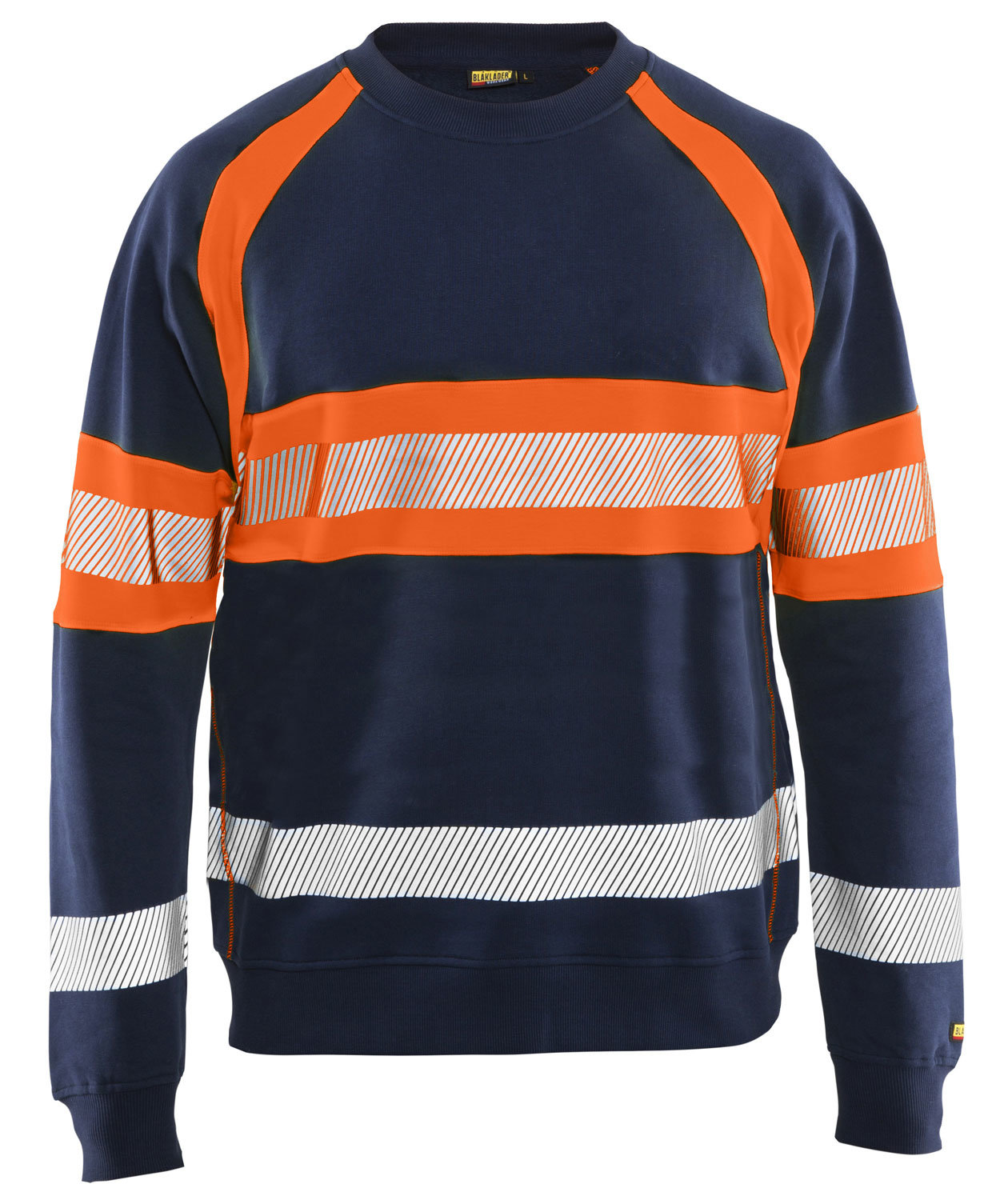 Bl&aring;kl&auml;der sweatshirt, Marine/Hi-Vis Orange, Marine/Hi-Vis Orange, swatch
