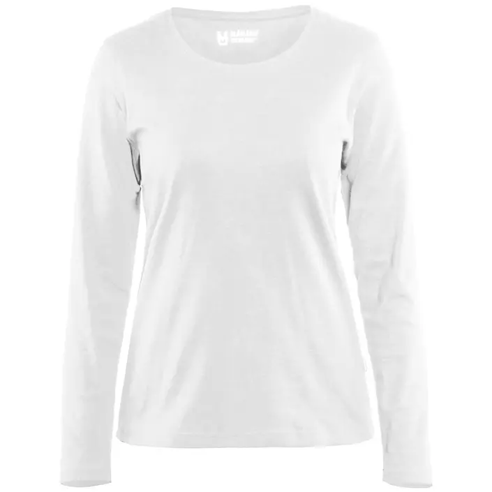 Blåkläder langermet dame T-skjorte, Hvit, large image number 0